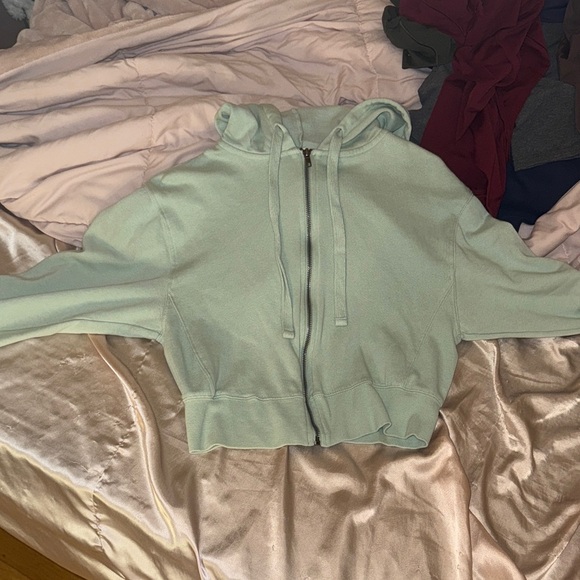 Marshalls Light Green Women's Zip-Up Sweater - Picture 1 of 2